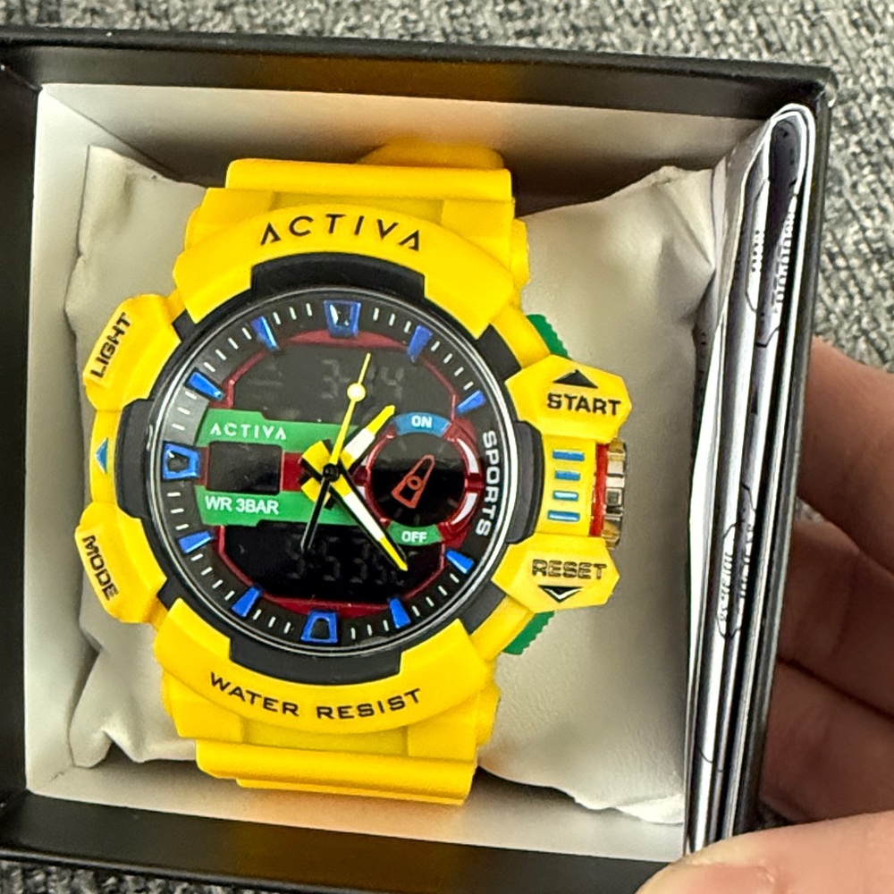 BNWT  X INVICTA Digital Men’s Watch Collection Bold Yellow Sports Watch. - Picture 6 of 9